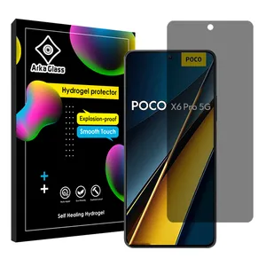 Arka Glass Tough model Privacy screen protector suitable for Xiaomi Poco X6 Pro Mobile phone