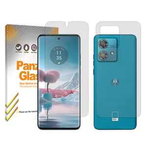 Panzer Glass Resistant model transparent screen protector suitable for Motorola Edge 40 Neo mobile phone Along with the phone back protector