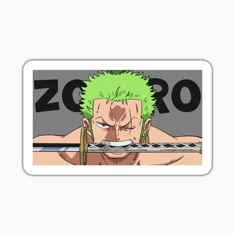 استیکر لپ تاپ و موبایل بووم طرح Anime One Piece مدل Zoro کد PS13