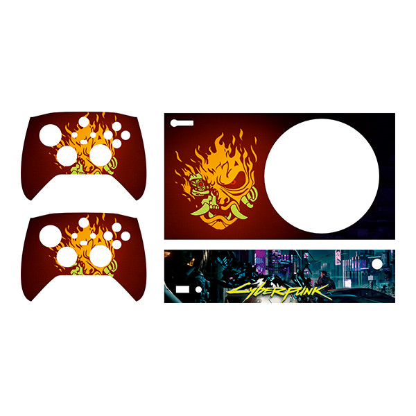 برچسب Xbox series s توییجین وموییجین مدل Cyberpunk 01 مجموعه 4 عددی