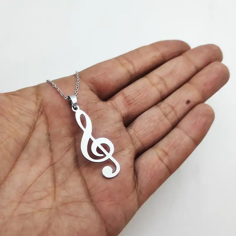 گردنبند مدل موسیقی کلید سل