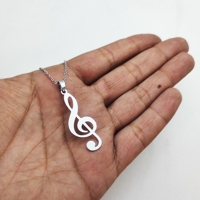 گردنبند مدل موسیقی کلید سل