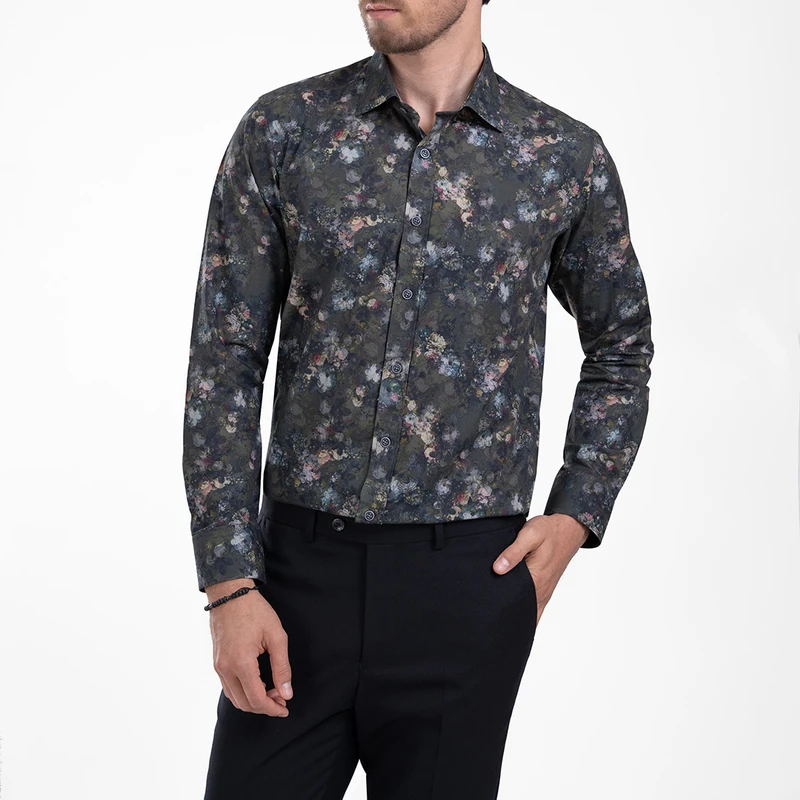 پیراهن آستین بلند مردانه ام کی مدل 1823