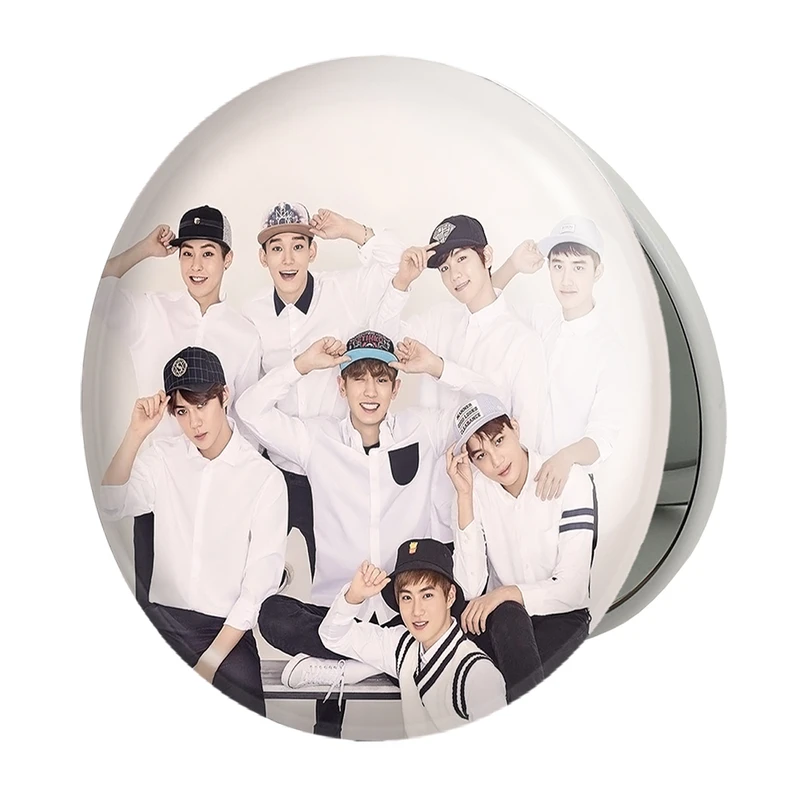 آینه جیبی خندالو طرح گروه اکسو EXO مدل تاشو کد 13642 