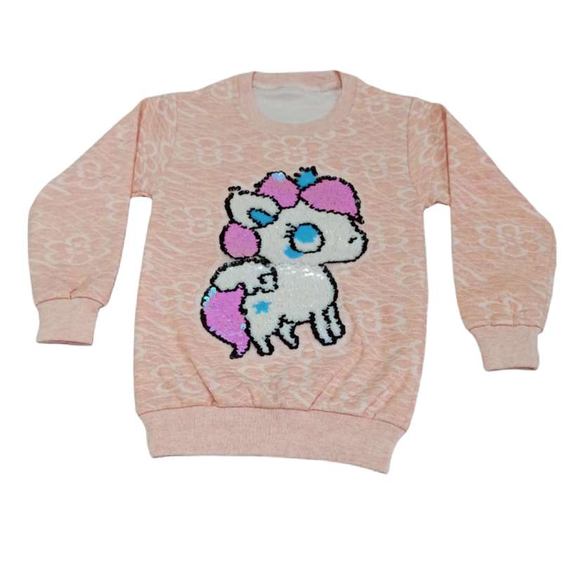 سویشرت دخترانه مدل یونیکورن