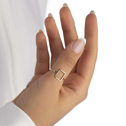 انگشتر طلا 18 عیار زنانه مایا ماهک مدل MR1210 سایز 55