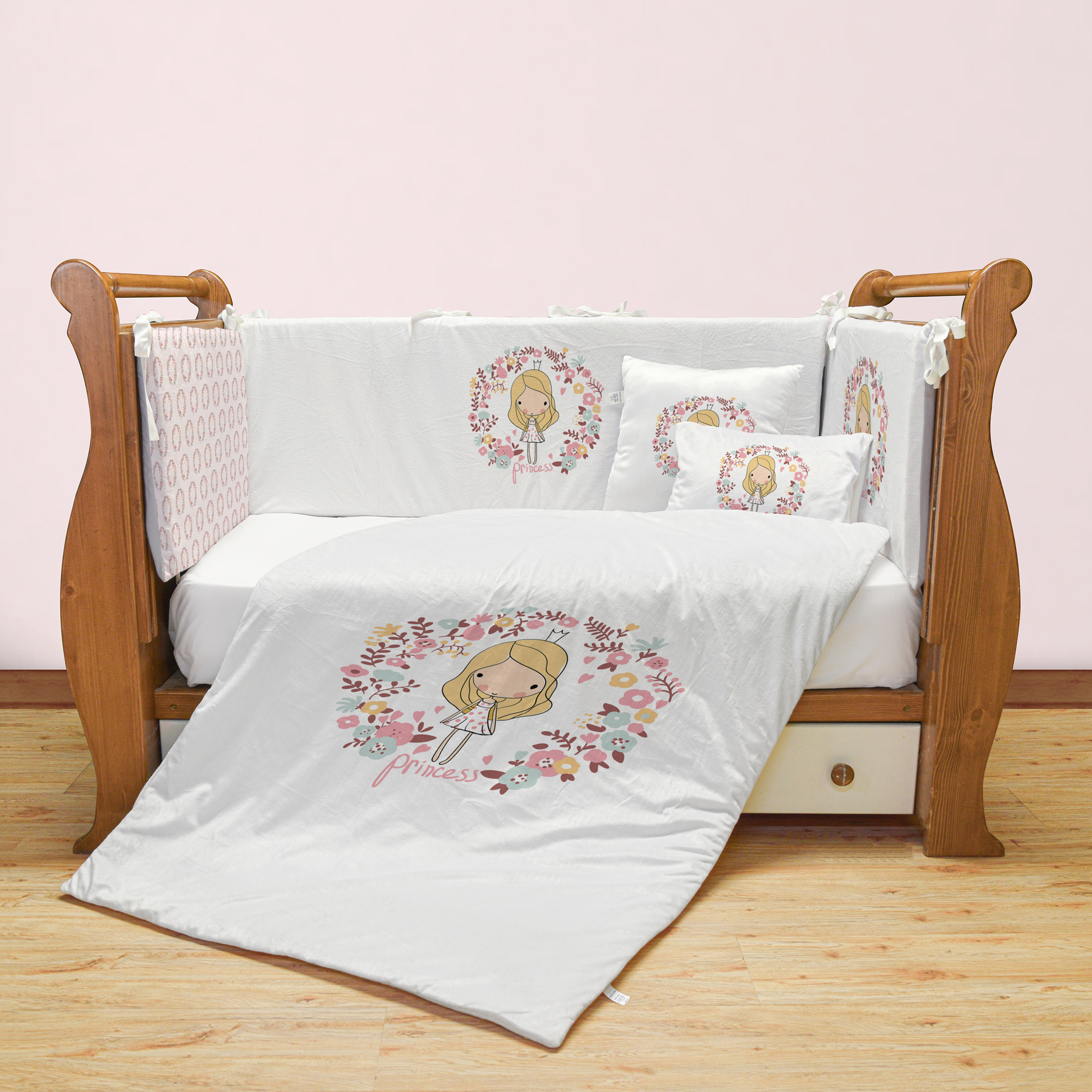 سرویس روتختی 7 تکه کودک مامزکیوتی مدل دختر پرنس SK95