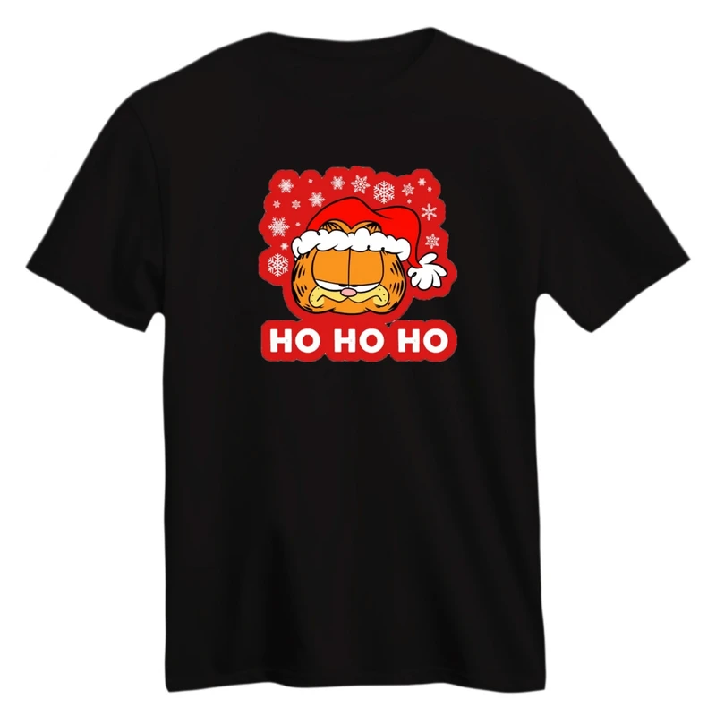 تی شرت آستین کوتاه زنانه مدل گارفیلد کریسمس