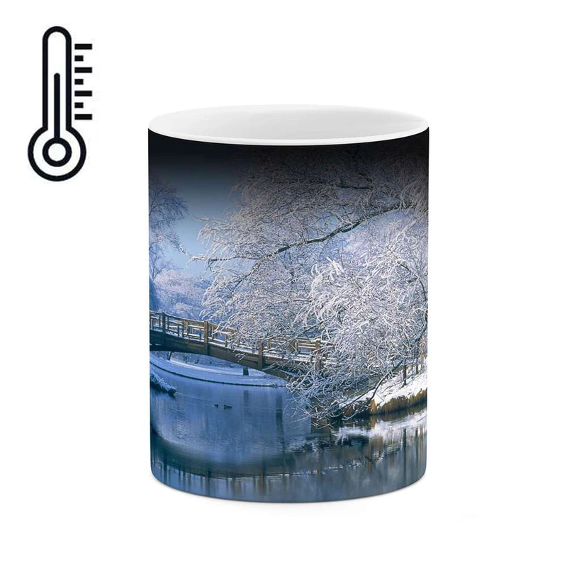 ماگ حرارتی کاکتی مدل منظره برفی کد mgh14920