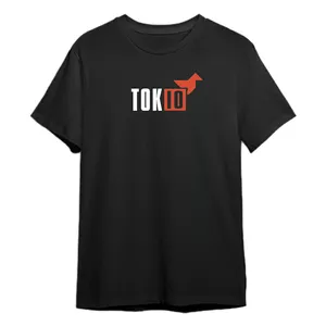 تی شرت آستین کوتاه مردانه مدل Tokyo کد M04 رنگ مشکی