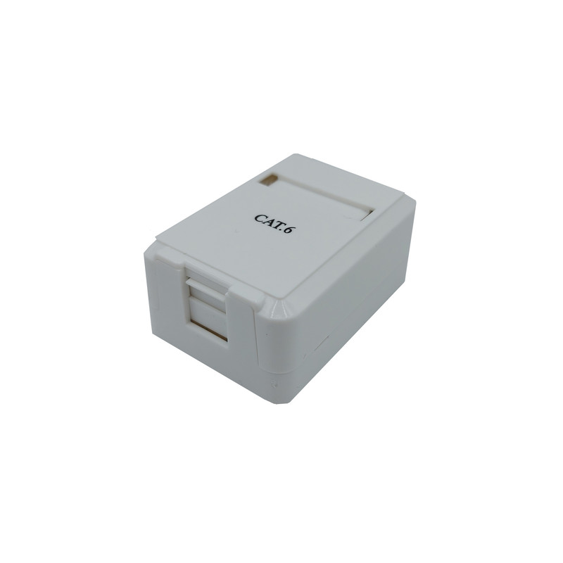 باکس کیستون شبکه  CAT6 مدل شاتردار بسته 10 عددی
