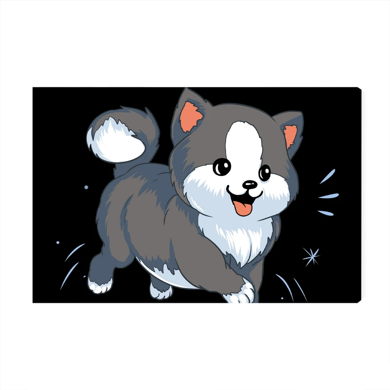 تابلو شاسی کودک عرش مدل فانتزی سگ Puppy کد As1671