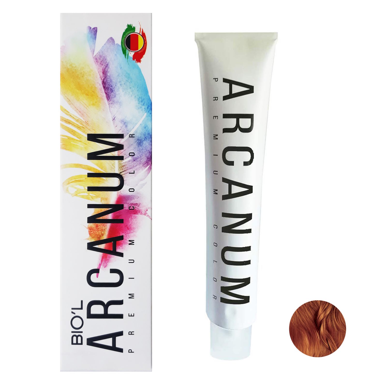  رنگ مو بیول مدل Arcanum شماره 6.84 حجم 120 میلی لیتر رنگ بلوند شکلاتی پرتغالی تیره -  - 1