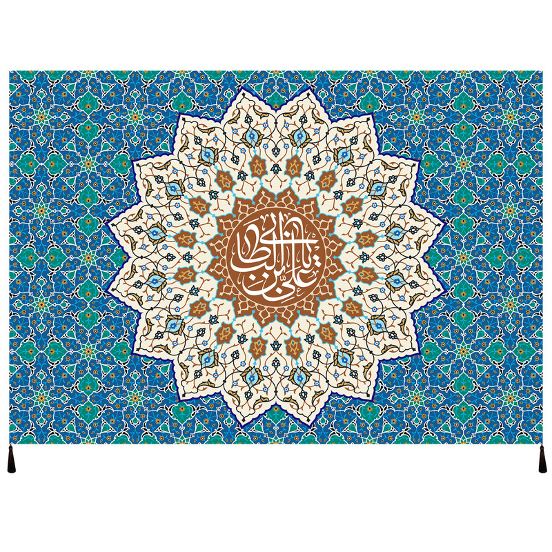 پرچم مدل غدیر یا علی ابن ابیطالب کد 107
