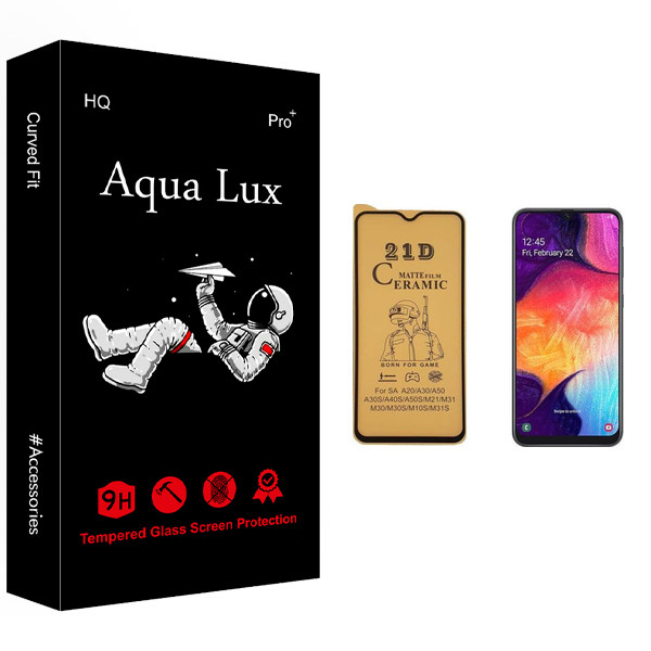 محافظ صفحه نمایش سرامیکی آکوا لاکس مدل +Pro مناسب برای گوشی موبایل سامسونگ Galaxy A50