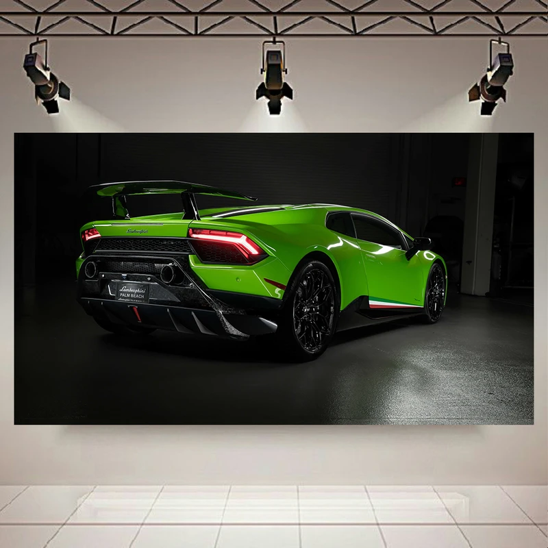 پوستر طرح ماشین مدل لامبورگینی Huracan کد AR12450