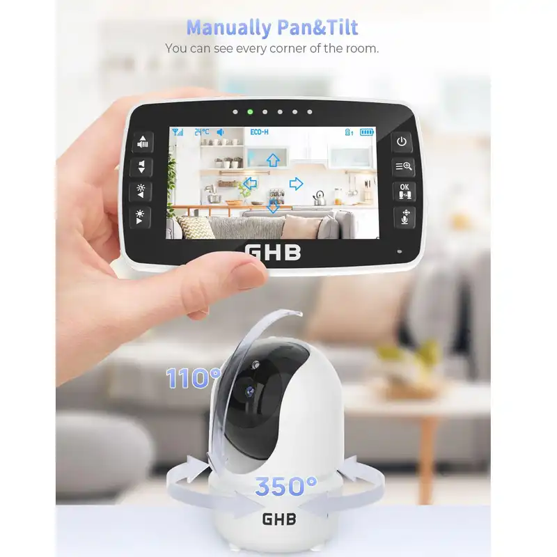 مانیتور و پیجر اتاق کودک مدل SM50B-2 مجموعه سه عددی