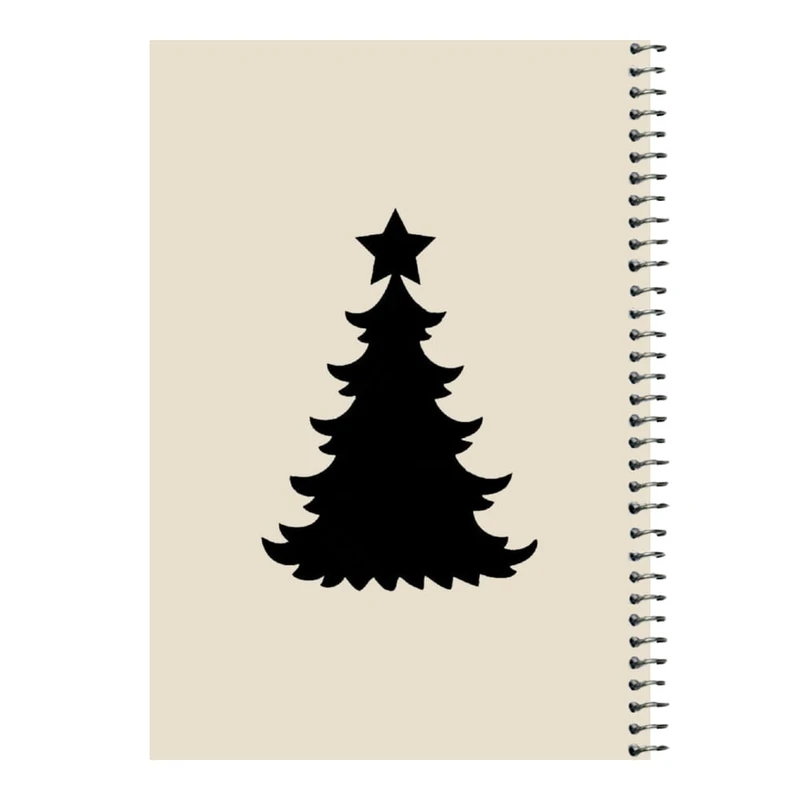 دفتر مشق 80 برگ اس جی مدل درخت کریسمس   
