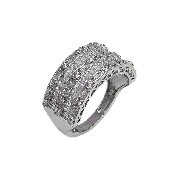 انگشتر نقره زنانه مدل پرنس 126