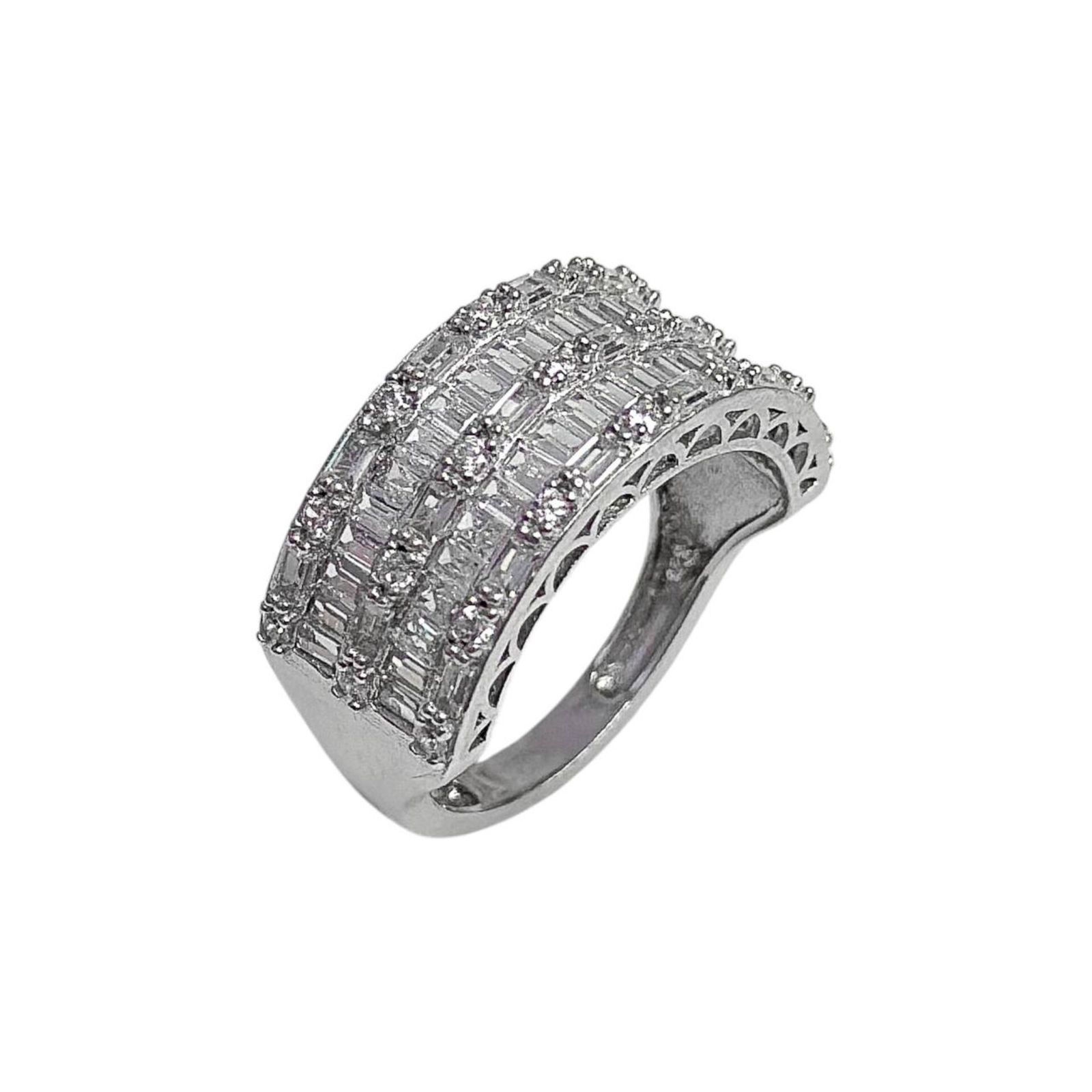 انگشتر نقره زنانه مدل پرنس 126 -  - 1