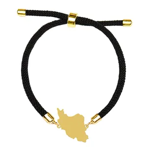 دستبند زنانه هایکا مدل نقشه ایران کد d.ha258