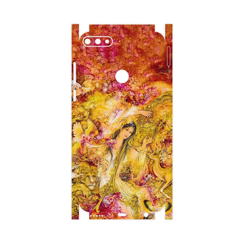 برچسب پوششی ماهوت مدل Persian miniature 1-FullSkin مناسب برای گوشی موبایل هوآوی Y7 Prime 2018