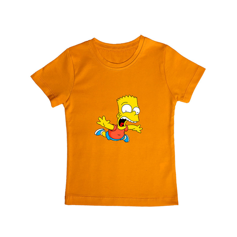 تی شرت آستین کوتاه پسرانه مدل bart simpson Og092