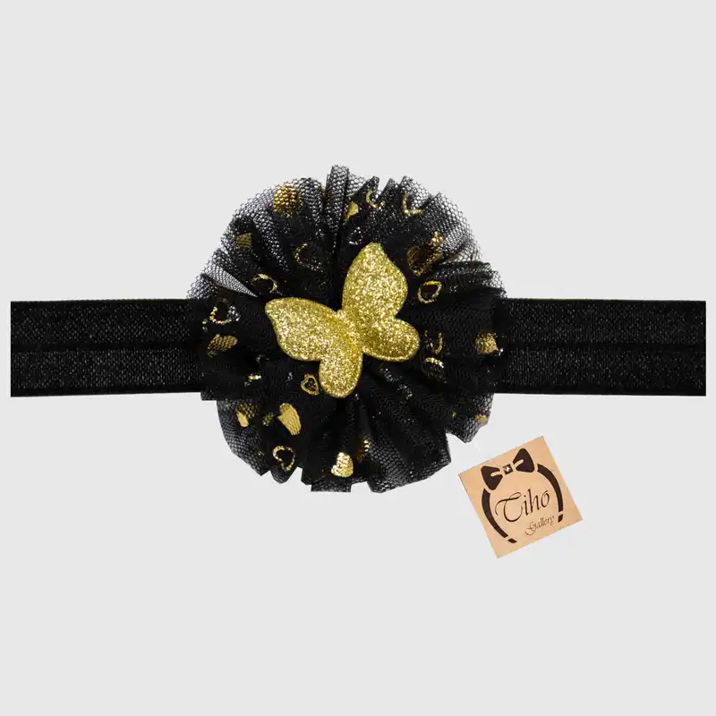 هدبند نوزادی مدل آیشن رنگ مشکی