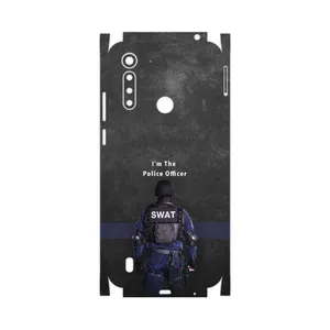 MAHOOT Police Officer-FullSkin Cover Sticker for Motorola Moto G8 Power Lite