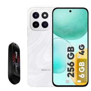 گوشی موبایل آنر مدل X6c دو سیم‌کارت ظرفیت 256 گیگابایت و رم 6 گیگابایت به همراه فلش مموری سیلیکون پاور مدل Blaze B10 ظرفیت 128 گیگابایت