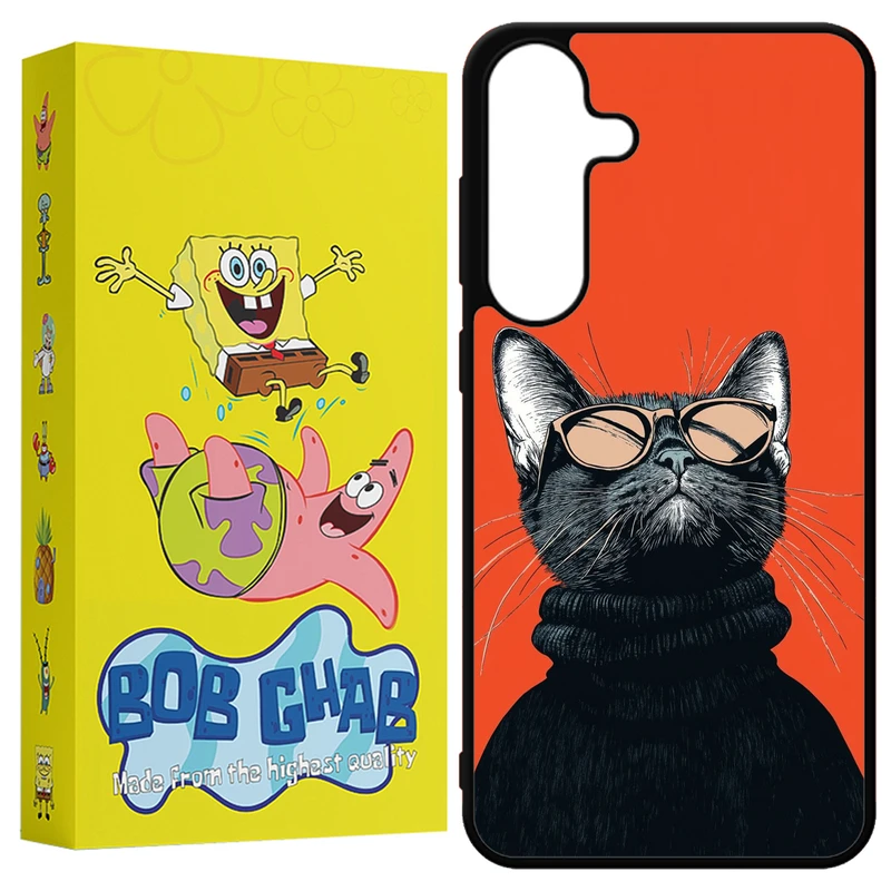 کاور باب قاب طرح گربه مدل BCPS24 مناسب برای گوشی موبایل سامسونگ Galaxy S24