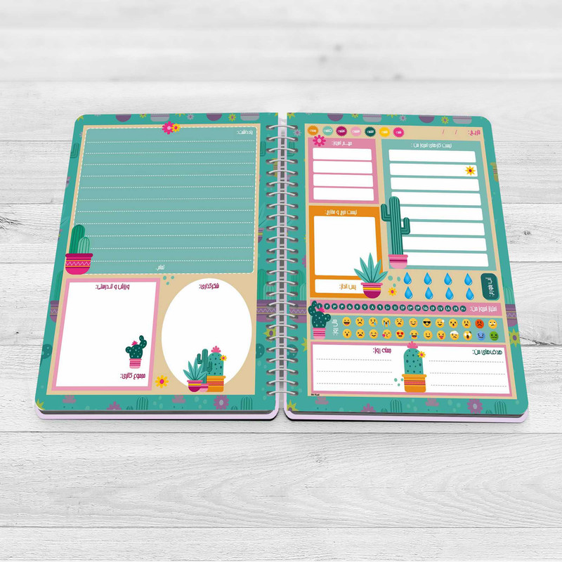 دفتر برنامه ریزی مستر راد طرح جدید کاکتوس مدل پالت کد 1587