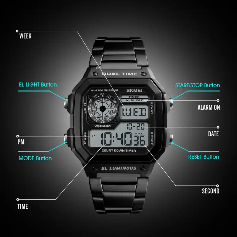 ساعت مچی دیجیتال اسکمی مدل 35-13