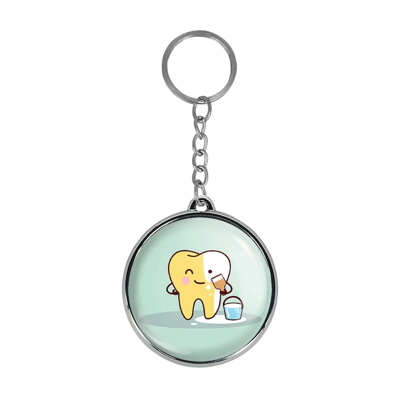 جاکلیدی خندالو طرح دندان و دندان پزشکی کودکانه مدل دوطرفه کد 3670236703