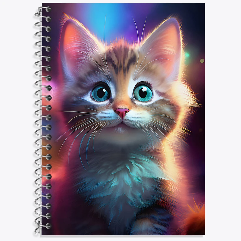 دفتر نت موسیقی 50 برگ خندالو طرح گربه کیوت کد N3554