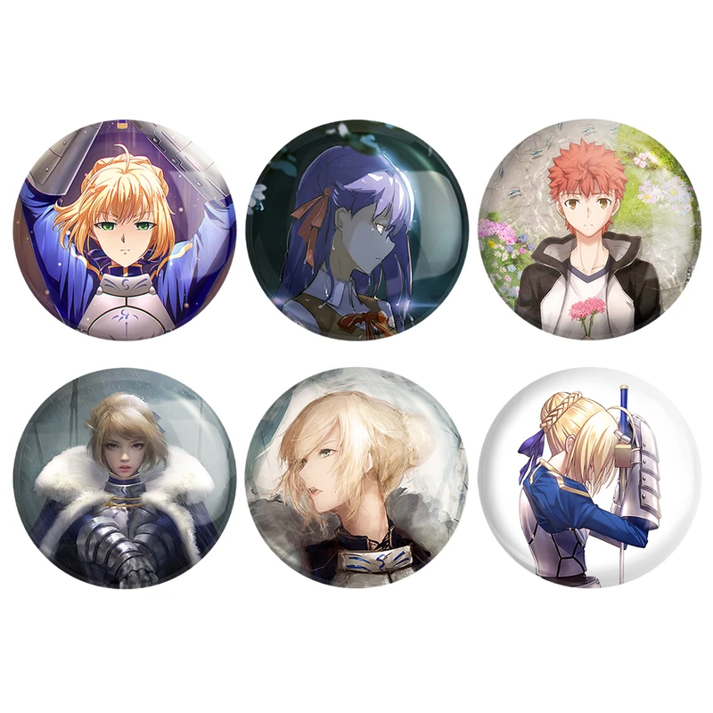 مگنت خندالو طرح انیمه فیت استی نایت Fate Stay Night کد 1399A مجموعه 6 عددی