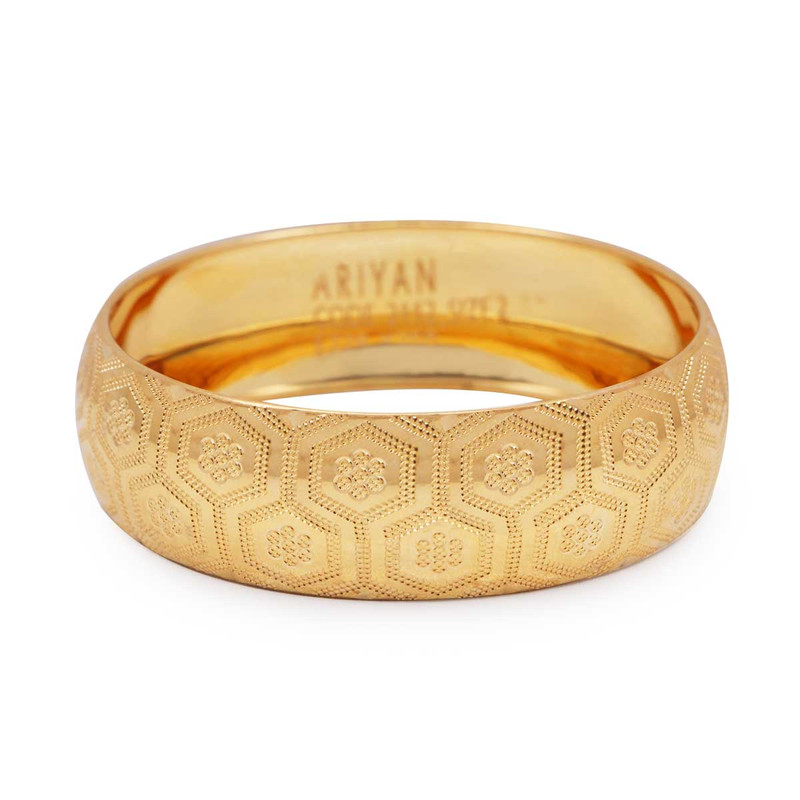 تک‌پوش طلا کم اجرت 18 عیار زنانه طلای ترنم مدل رایان سایز 4