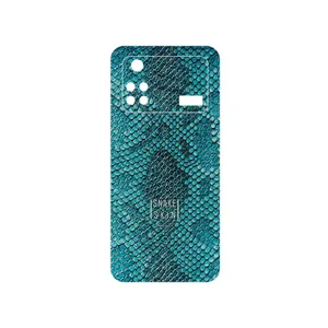 MAHOOT Blue Snake Skin Cover Sticker for Xiaomi Poco M4 Pro 4G