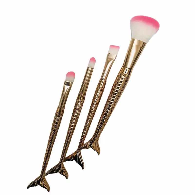 ست برس آرایشی مدل ماهی مجموعه 4 عددی