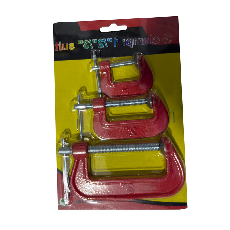 گیره کلمپ مدل جی شکل کد  SMT-GCLAMP-1-2-3-INCHمجموعه 3 عددی