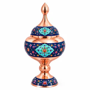 شکلات خوری میناکاری مسی آقاجانی مدل پرداز 014
