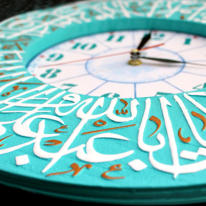 عکس شماره 7 : ساعت دیواری لوح هنر طرح زیارت امام حسین علیه السلام کد 202