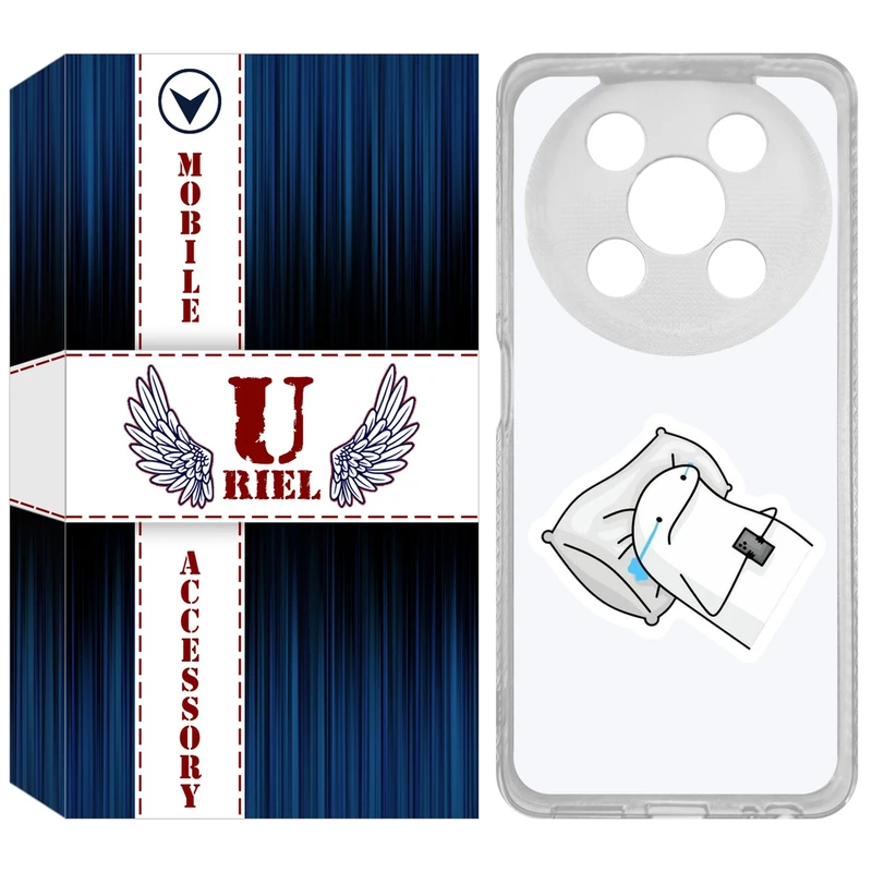 کاور یوریل مدل Clear کد 81 طرح غمگین مناسب برای گوشی موبایل وکال V2 / V2 Lite