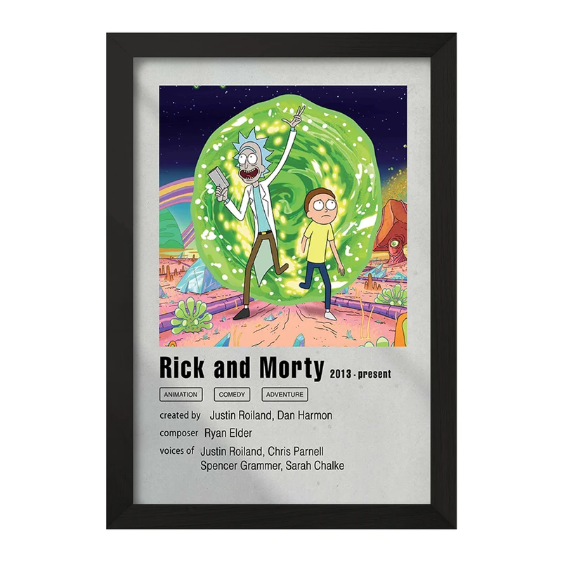 تابلو خندالو مدل ریک و مورتی کد F11463