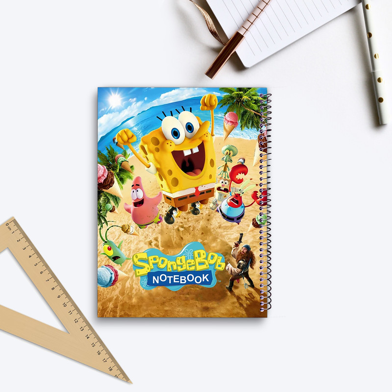 دفتر مشق 60 برگ اورین طرح باب اسفنجی