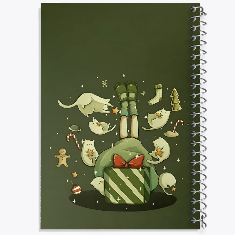 دفتر مشق 100 برگ خندالو طرح کریسمس (Christmas) کد N3099