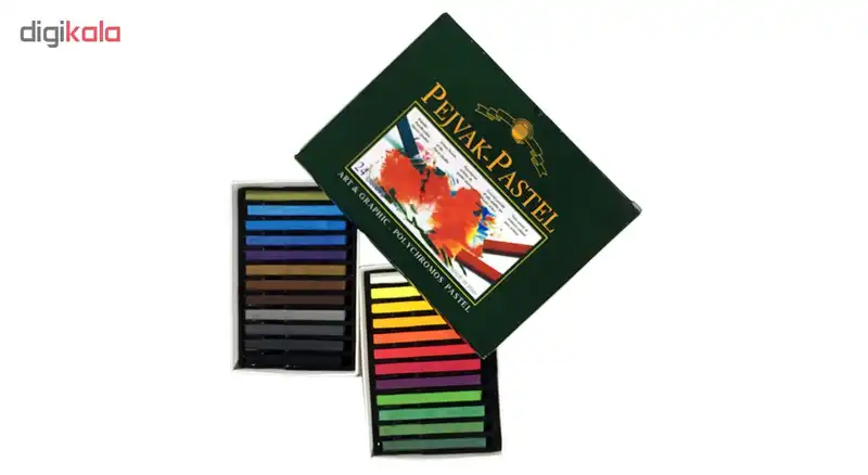 پاستل گچی 24 رنگ پژواک مدل XR24