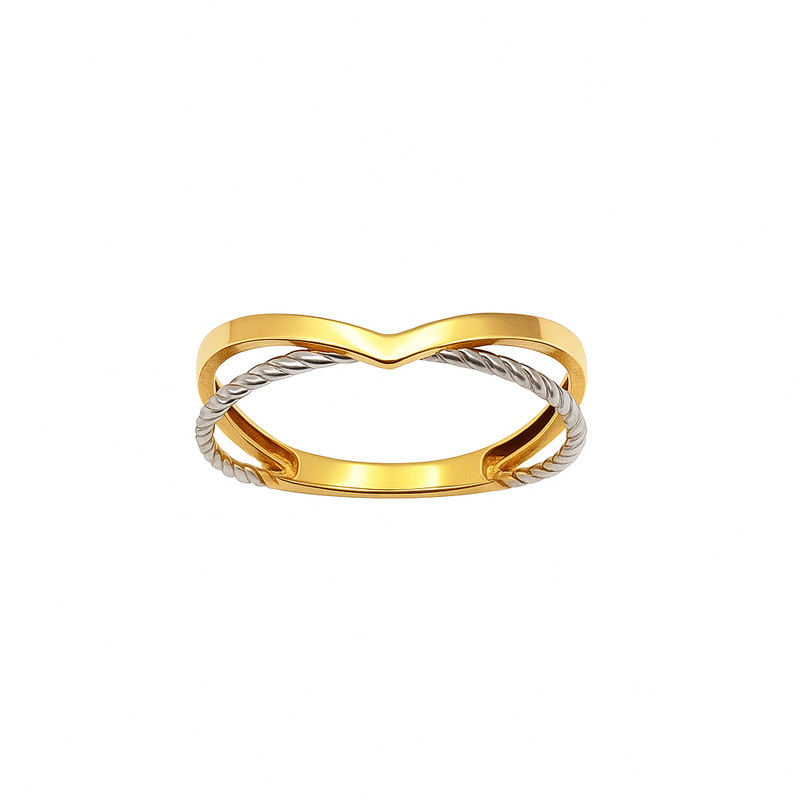 انگشتر طلا 18 عیار زنانه زرلاین مدل  مینیمال کد R-200088 سایز 55