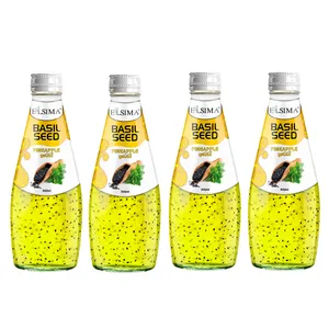 نوشیدنی تخم شربتی با طعم آناناس السیما - 300 میلی لیتر بسته 4 عددی