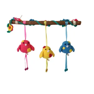 آویز بافتنی مدل  گنجشکک اشی مشی کد 30093